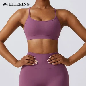 Women High Support Sports Top Push Up Yoga Bra