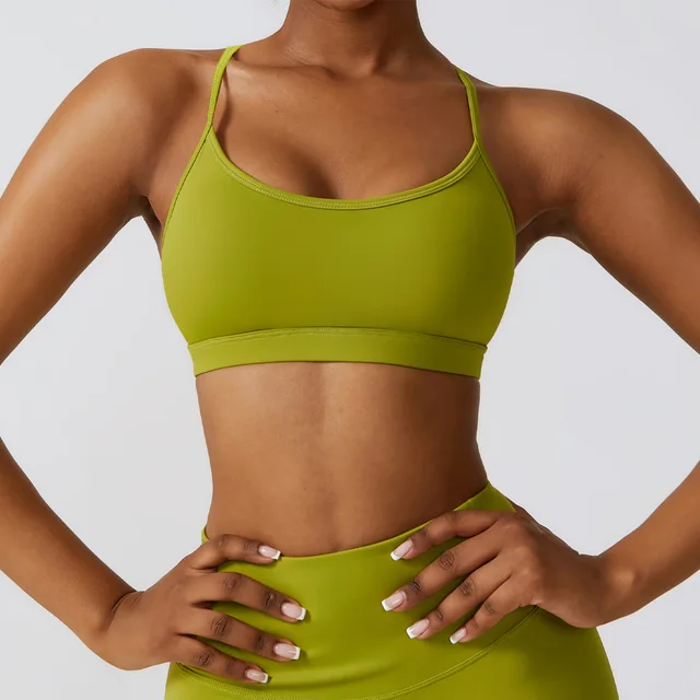 Women High Support Sports Top Push Up Yoga Bra - Image 9