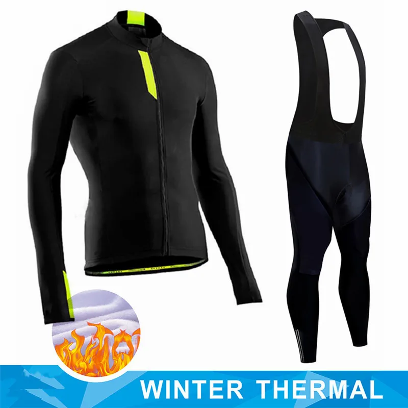 Winter Thermal Fleece Cycling Jersey for Men - Image 4