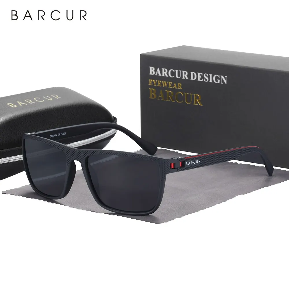 BARCUR Design Men Polarized Light Weight Sports Sun Glasses - Image 6