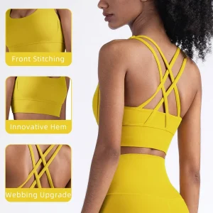 Summer Fashion Cross Back Women Sport Bras