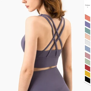 Summer Fashion Cross Back Women Sport Bras