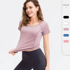 Women Yoga Top Running Sport Top
