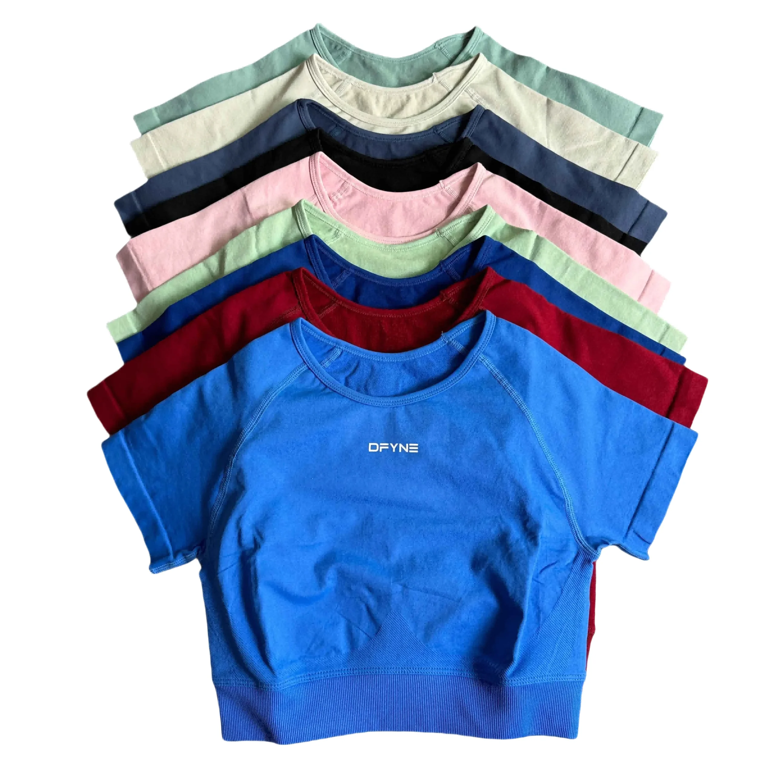 Impact Crop Top with Logo Women's Short Sleeve - Image 2