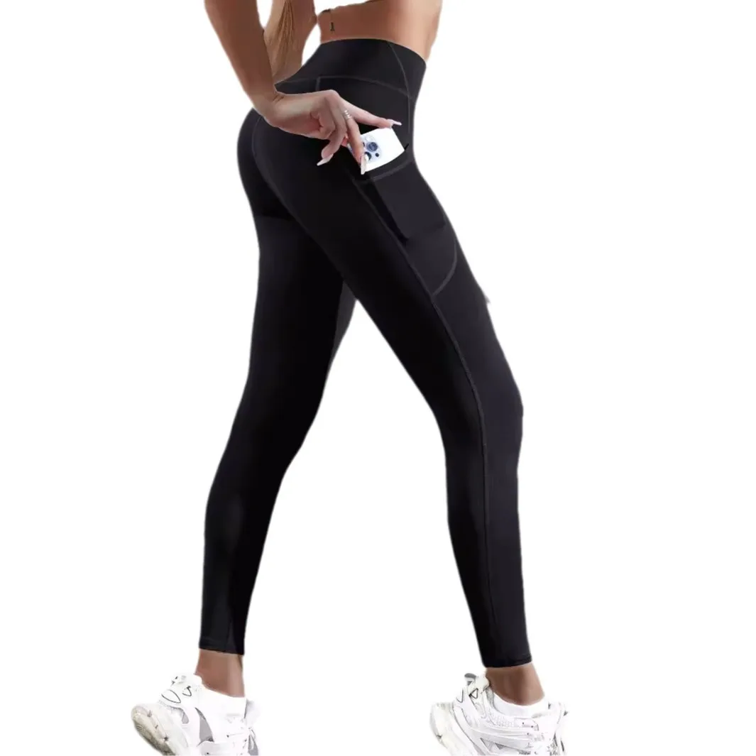High Waist Women's Leggings With Pockets - Image 5
