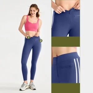 High Waisted Tight Yoga Pants with Zipper Pocket