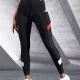 Colorblocked Mesh High Waist Yoga Pants with Side Pockets