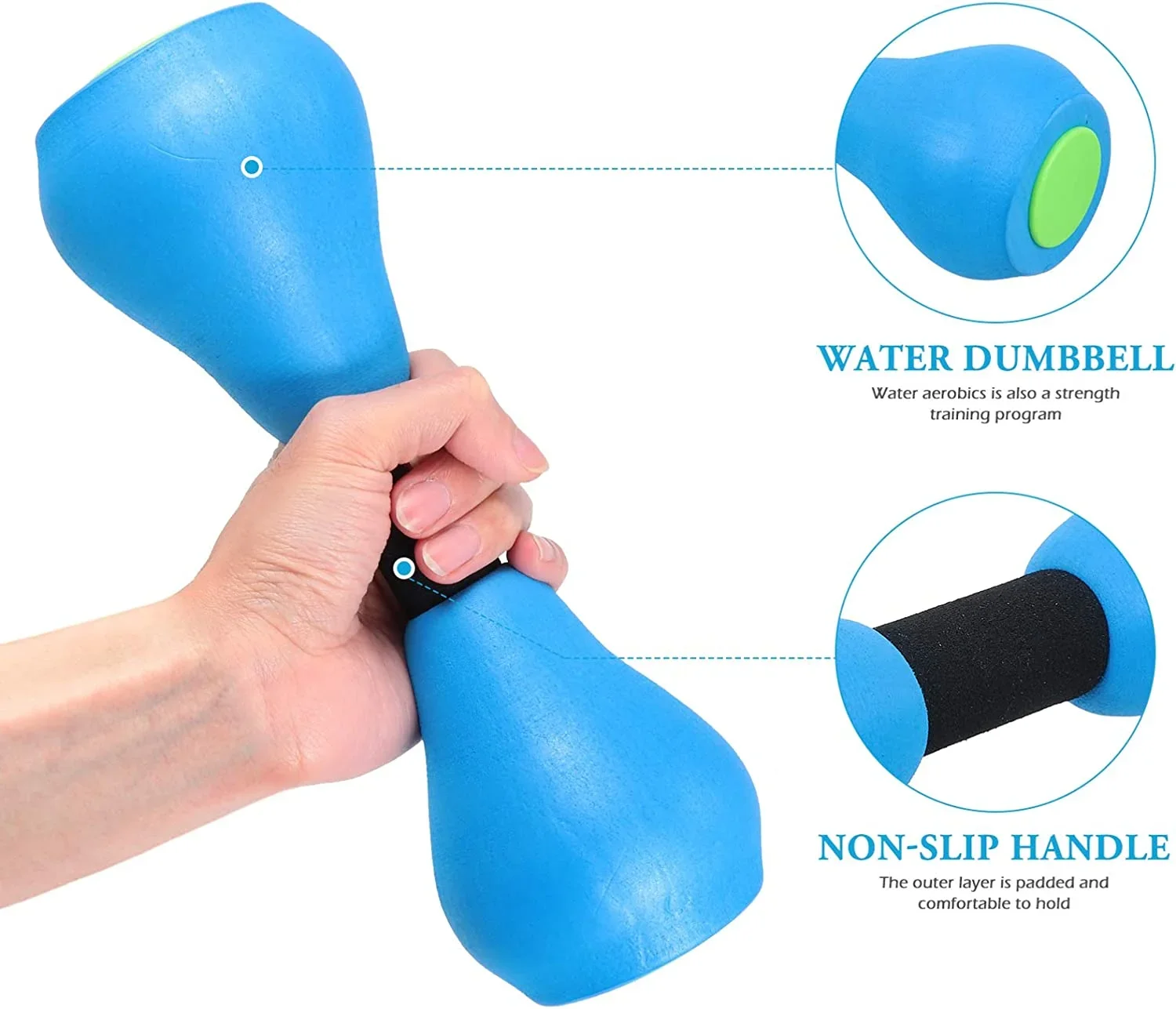 Blue Foam Water Aerobic Exercise Fitness Equipment - Image 6