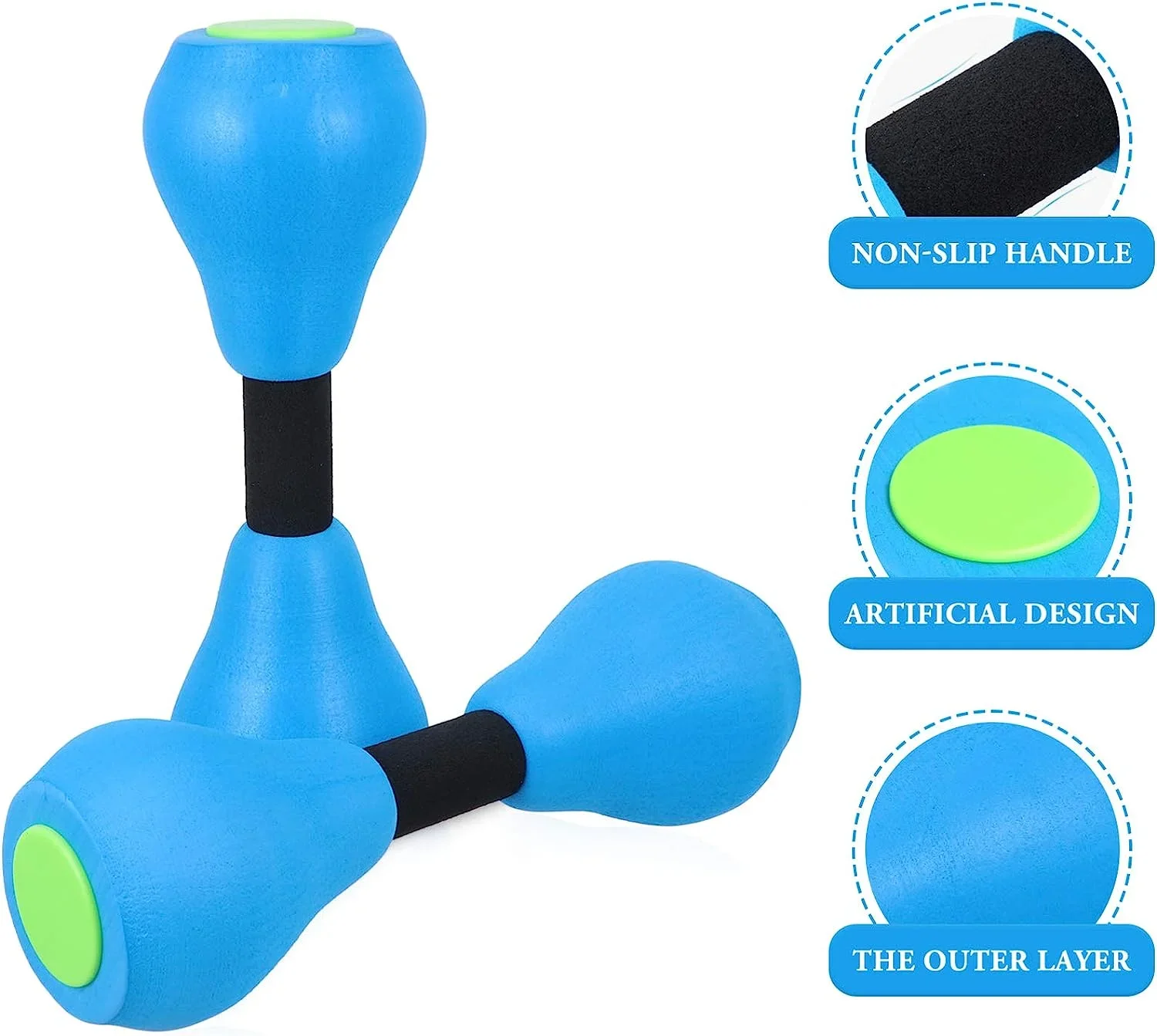 Blue Foam Water Aerobic Exercise Fitness Equipment - Image 4