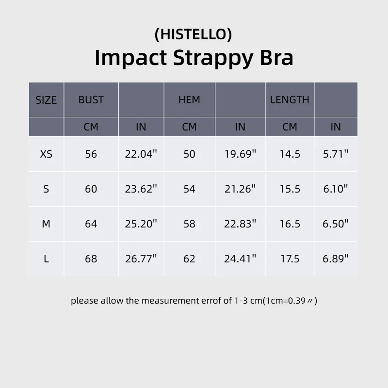 HISTELLO Impact Strappy Gym Bra - Image 42