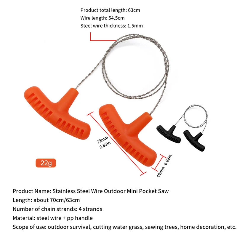 Practical Portable Emergency Survival Gear Steel Wire Kits - Image 17
